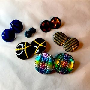 6 Pairs 80’s Style Earrings